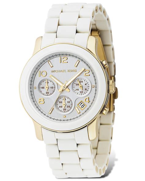 michael kors white watches women